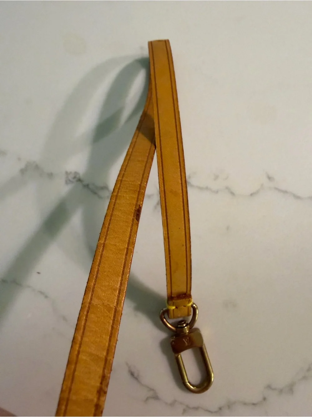 Louis Vuitton Vachetta Pochette Accessoires Replacement Wristlet Strap - Broken